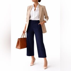 NWT Diane Von Furstenberg Tali Pant Navy